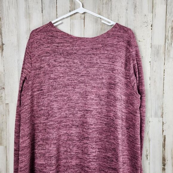 LuLaRoe Longline Sarah Duster Cardigan Sweater Burgundy Size Large - Picture 6 of 8